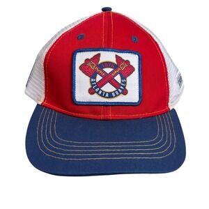 Atlanta Braves Chase Elliott NAPA Trucker Hat Red White Blue Snapback Cap